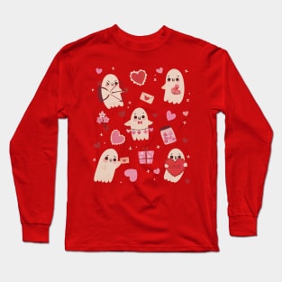 Ghostly Valentine Long Sleeve T-Shirt